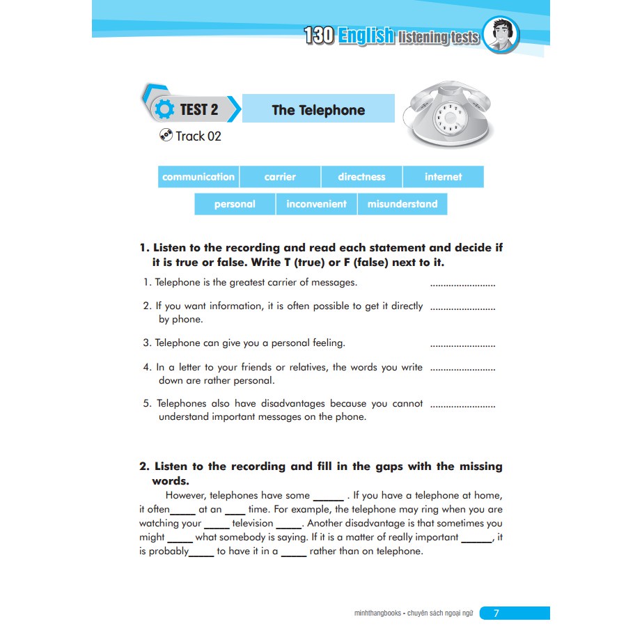 Sách - 130 bài luyện nghe tiếng Anh ( Kèm CD) Tặng Kèm Bookmark