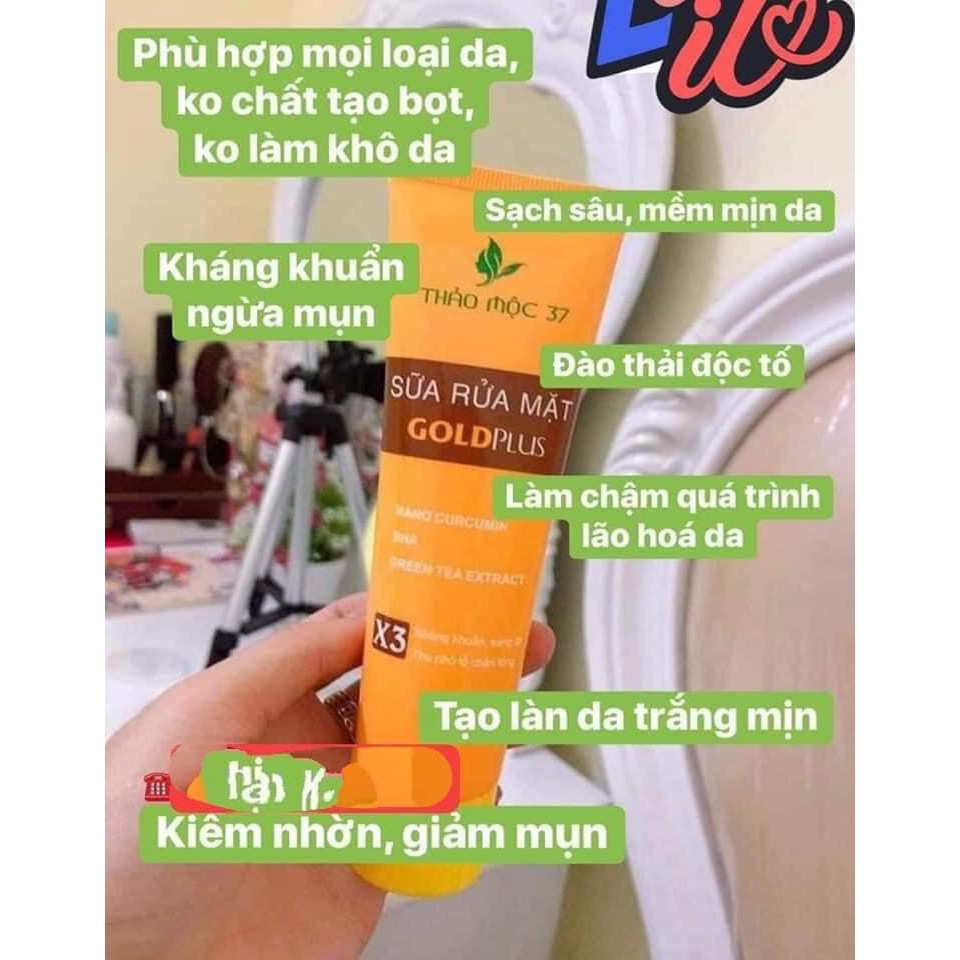 [freeship] 5 lọ sữa rửa mặt goldplus của Thảo Mộc 37 | BigBuy360 - bigbuy360.vn
