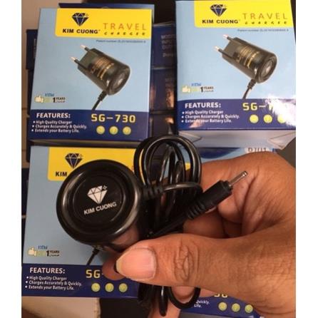 Sạc Nokia chân kim thương hiệu kim cương SG-730 chính hãng - Sạc cho máy NOKIA chân nhỏ bảo hành 1 năm lỗi 1 đổi 1