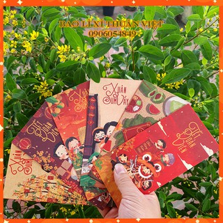 BAO LÌ XÌ TẾT 2021COMBO 200 BAO LÌ XÌ TẾT 2021 – CHỦ ĐỀ TẾT ĐOÀN VIÊN - IN OFFSET 4 MÀU TRÊN GIẤY KRAFT NHẬT (GIẤY MỸ TH