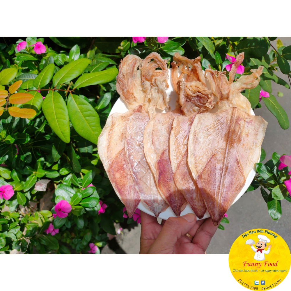 Mực Khô Cà Mau - 500g Khô Mực Size Bằng Bàn Tay (35-40c/kg) - FunnyFood