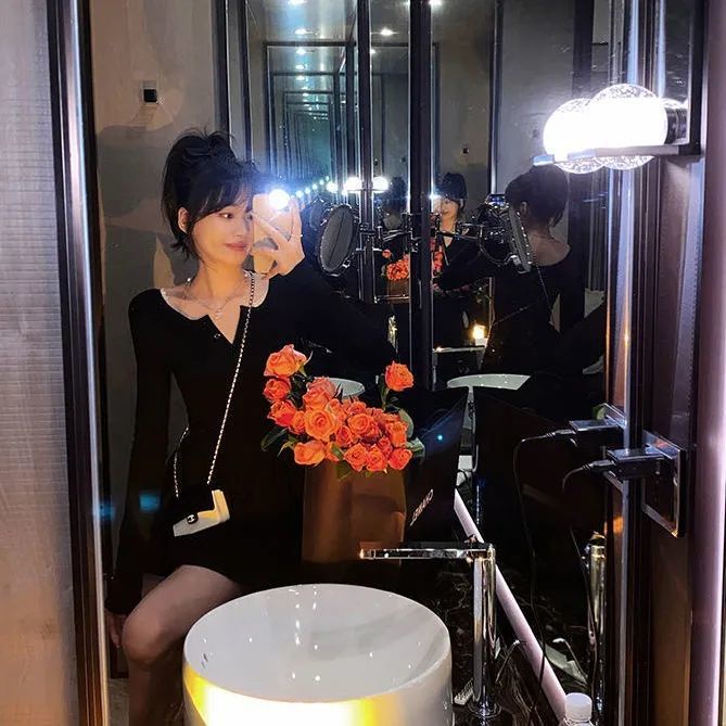 [MURIOKI] Đầm Nữ Dài Tay Cổ Tròn Màu Đen Tôn Dáng Thời Trang Dự Tiệc đầm thun co giãn đầm ôm body