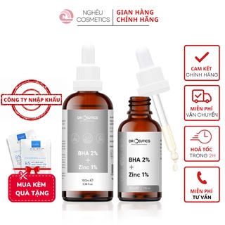  DrCeutics BHA 2% + ZinC Tinh Chất Giảm Mụn Và Làm Mờ Thâm Sau Mụn Ngăn Mụn Mới Nhập Khẩu Chính Hãng 