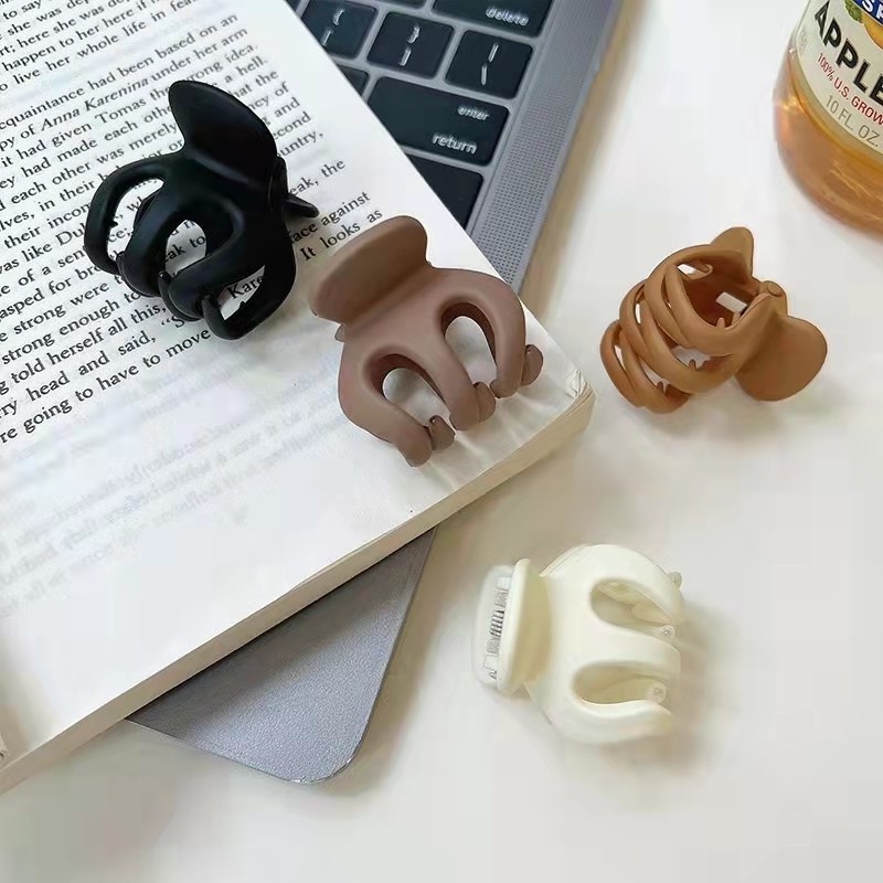 Kẹp tóc càng cua, cặp tóc nhám nhỏ xinh dễ thương cho nữ phong cách Hàn Quốc