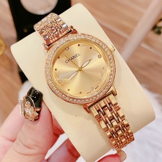 Đồng Hồ Nữ Chanel Đeo Tay Thời Trang Dây Kim Loại Thép Không Gỉ Chống Nước Cao Cấp