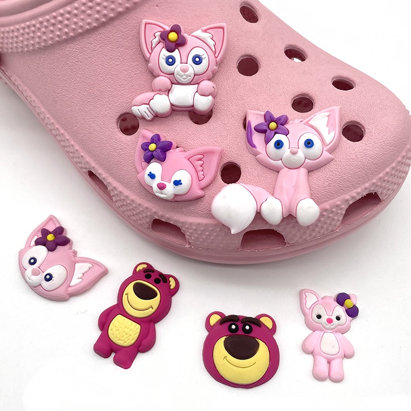 Dễ Thương Ghim Trang Trí Hình Giày / Giày / Giống Gấu / Thỏ stella lou Bits Đáng Yêu Cho Nữ