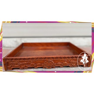 Khay trà không lối thoát gỗ hương khay trà trạm thọ 3 cỡ khay vuông 25,35 và 35x25