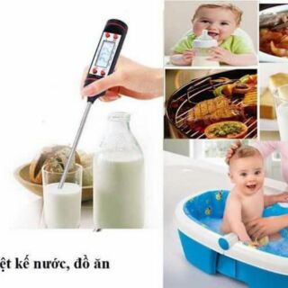 Nhiệt kế đo nhiệt độ nước, pha sữa cho các bé
