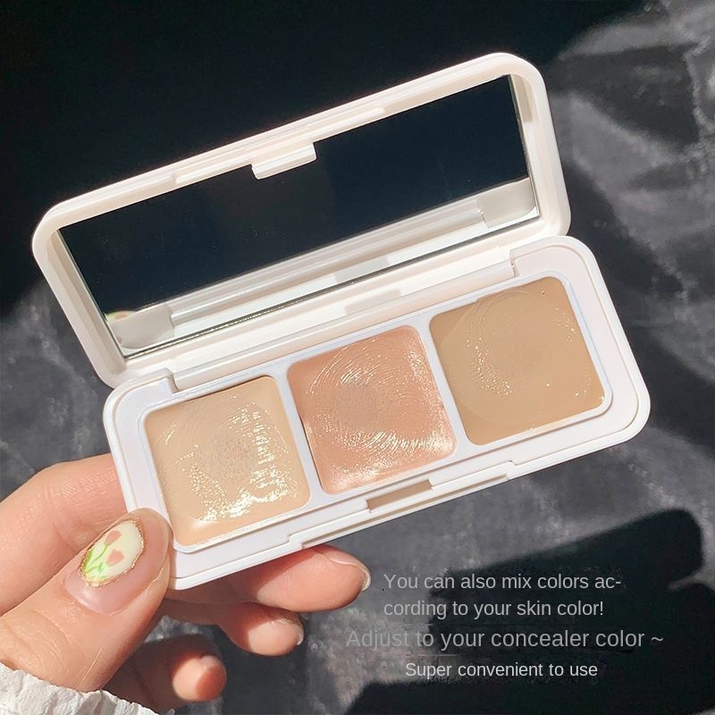 Bộ Kem Che Khuyết Điểm 3 Màu Che Phủ Đốm Đen Làm Sáng Da Chống Thấm Nước