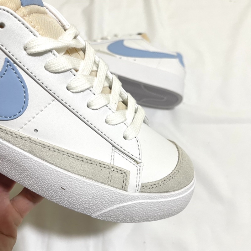 Giày thể thao nam nữ blazer low 77 trắng xanh ⚡️FREE_SHIP⚡️,giày blazer trắng xanh thấp cổ thời trang cao cấp