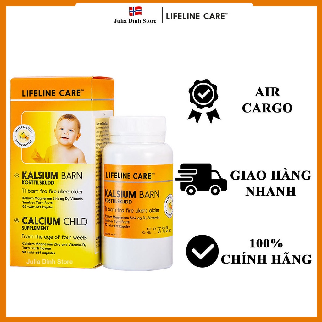 Canxi sữa LIFELINE CARE Na Uy , Dầu cá kim cương - Nội địa Na Uy