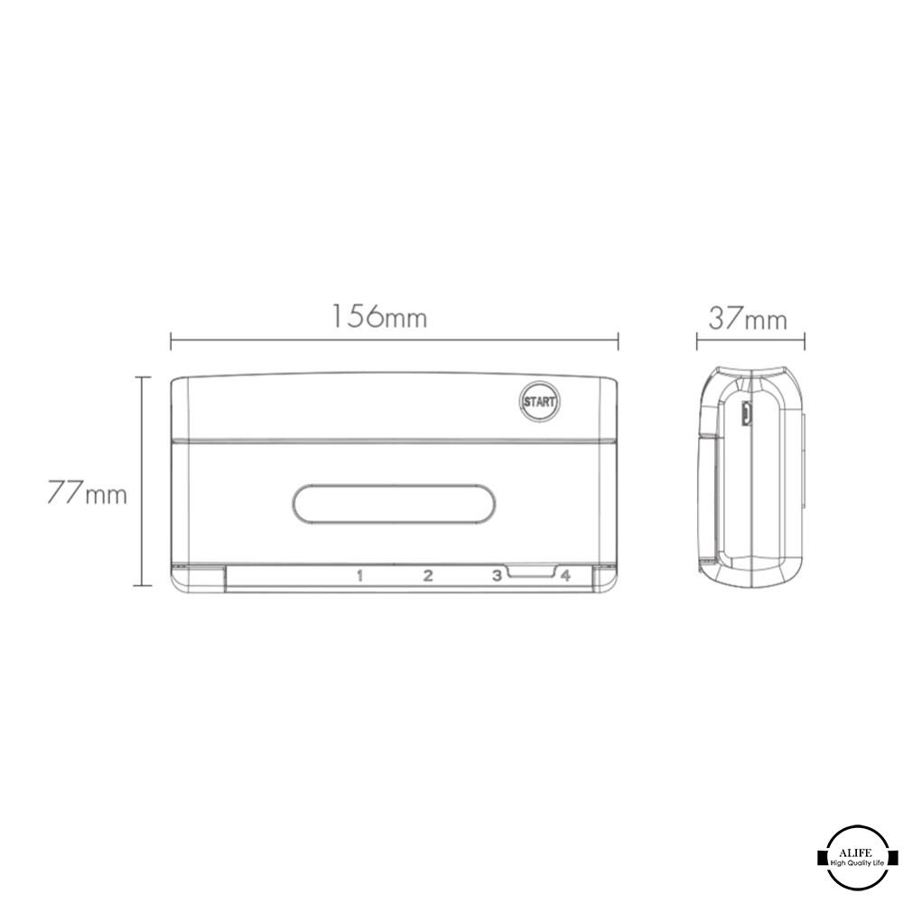 (hàng Mới Về) Hộp Khử Trùng Bàn Chải Đánh Răng Bằng Tia Uv Alife X12