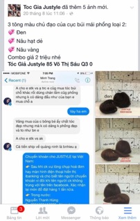 Mái phồng làm từ tóc thật, mái phồng giả