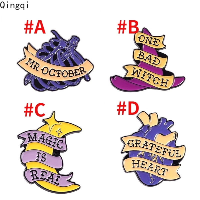 Ghim cài áo Miss Zoe họa tiết chủ đề phù thủy dễ thương