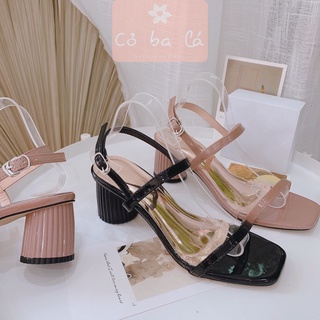 Sandal nữ cobala shoes - giày thời trang quai ngang đế vuông - giày sandal mũi vuông g19047700