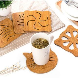 Miếng lót ly/tách/chén bằng gỗ