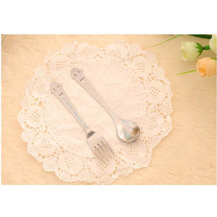 HỘP MUỖNG + NĨA INOX CHO BÉ