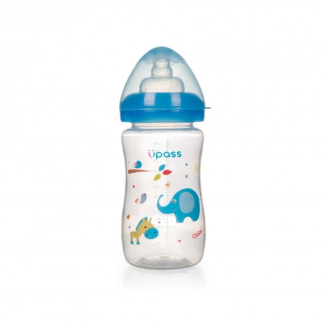 Bình sữa cổ rộng Upass 260ml