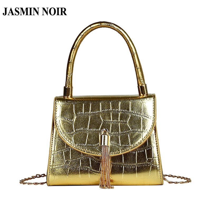 Túi Đeo JASMIN NOIR Chéo Giả Da Cá Sấu Thời Trang Nữ