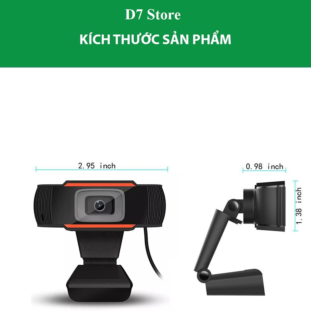 Webcam Có Mic - Webcam Máy Tính 720P Dùng Cho PC , Laptop - Bảo Hành 12 Tháng