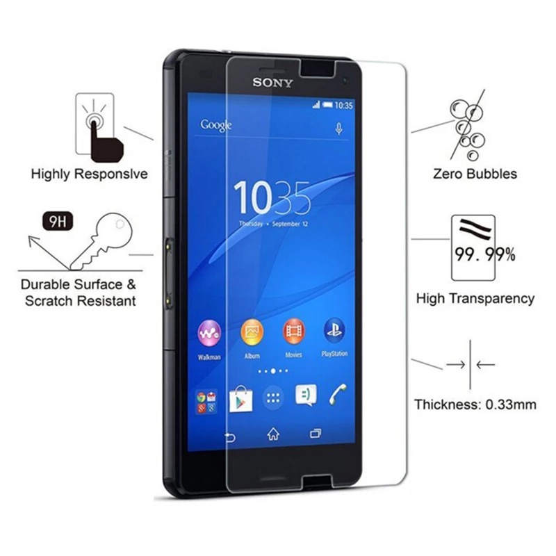 Kính cường lực cho Sony Xperia 5 1 10 XA2 XA1 Plus L3 XZ2 XZ1 XZ Premium Compact XA1 Ultra L1 L2 XZs