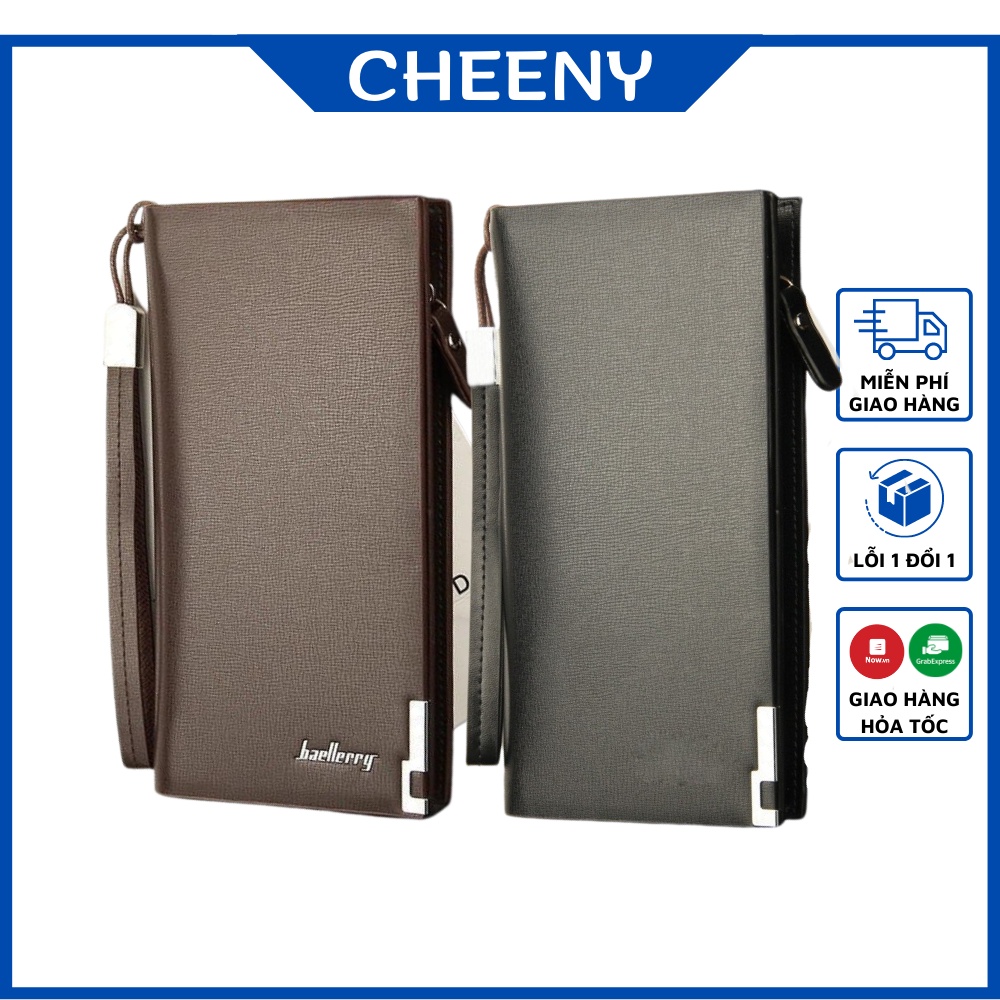Ví Dài Nam Nữ Cầm Tay Chất Liệu Da Cao Cấp 1 Ngăn