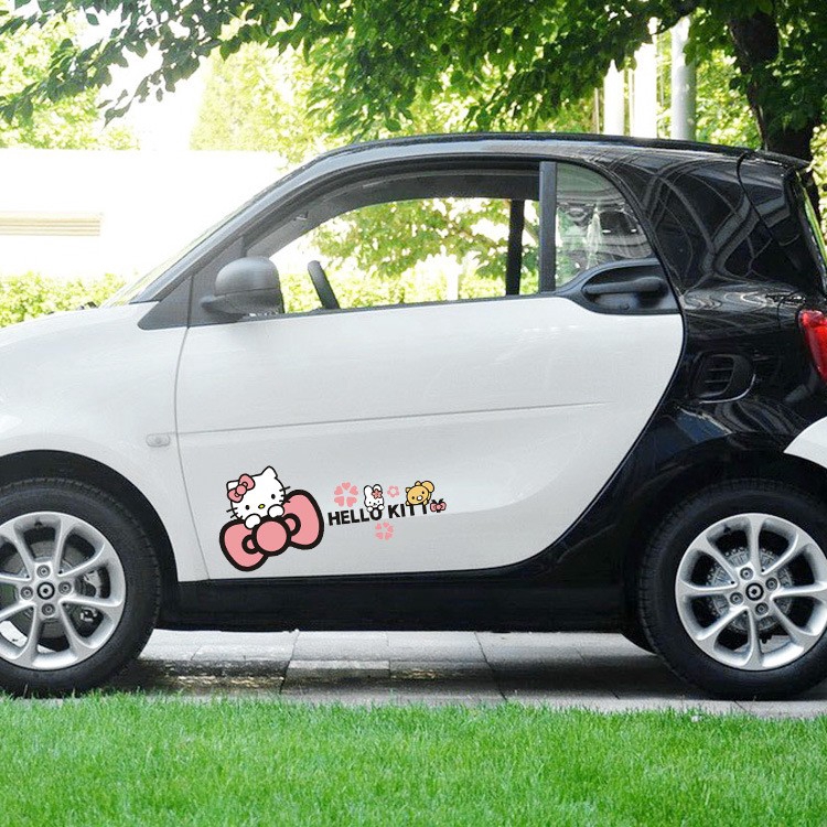 Sticker Hello Kitty Dán Trang Trí Xe Hơi