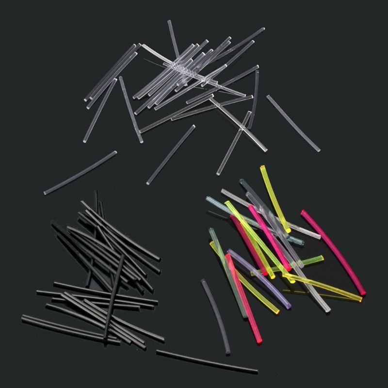 Set 250 que xỏ khuyên tai bằng nhựa trong suốt không gây dị ứng