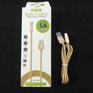 XÃ HÀNG THANH LÝ Cáp sạc SYC JB10 dây dù dài 1M