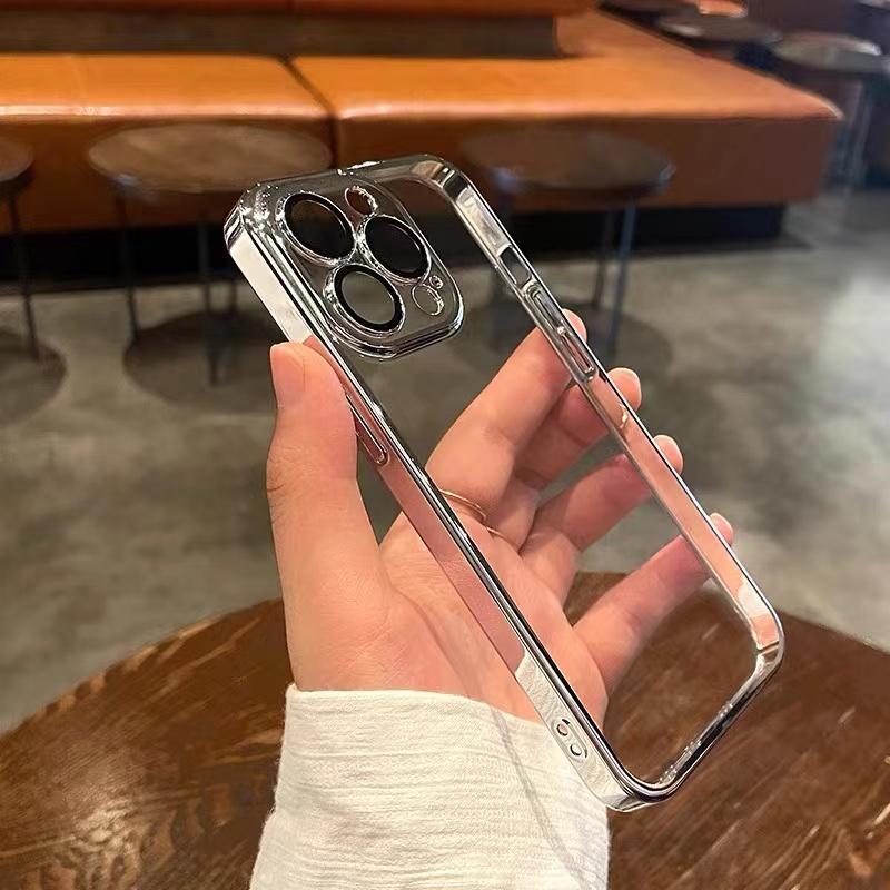 Ốp Điện Thoại PC iPhone 14 13 12 11 Pro max 14 plus Silicon case ốp lưng điện thoại i phone 14 promax Cứng Trong Suốt Chống Bụi Sang Trọng Cho iP 14 13 Pro 12 11 Pro max