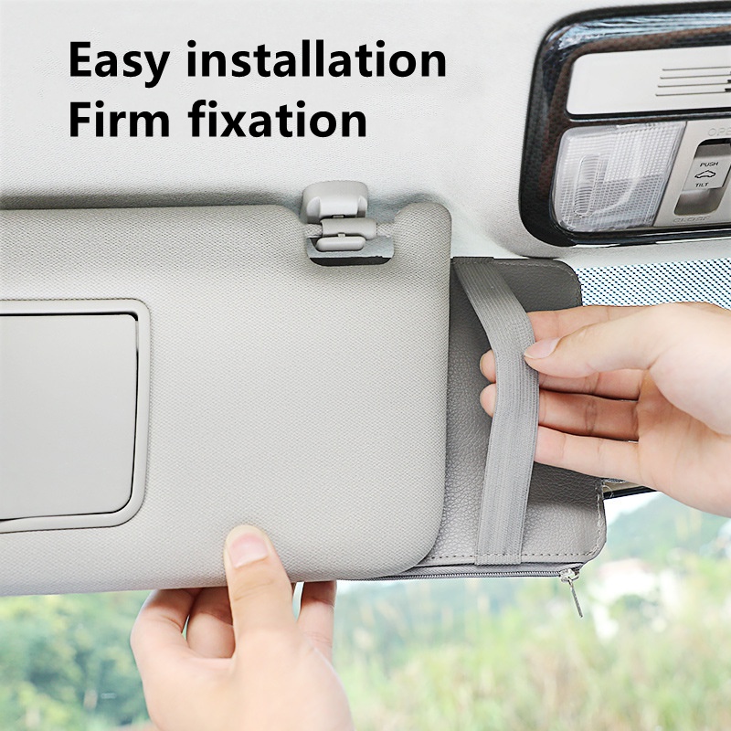 Giá Đỡ Kính Mát Gắn Tấm Che Nắng Xe Hơi Tiện Dụng