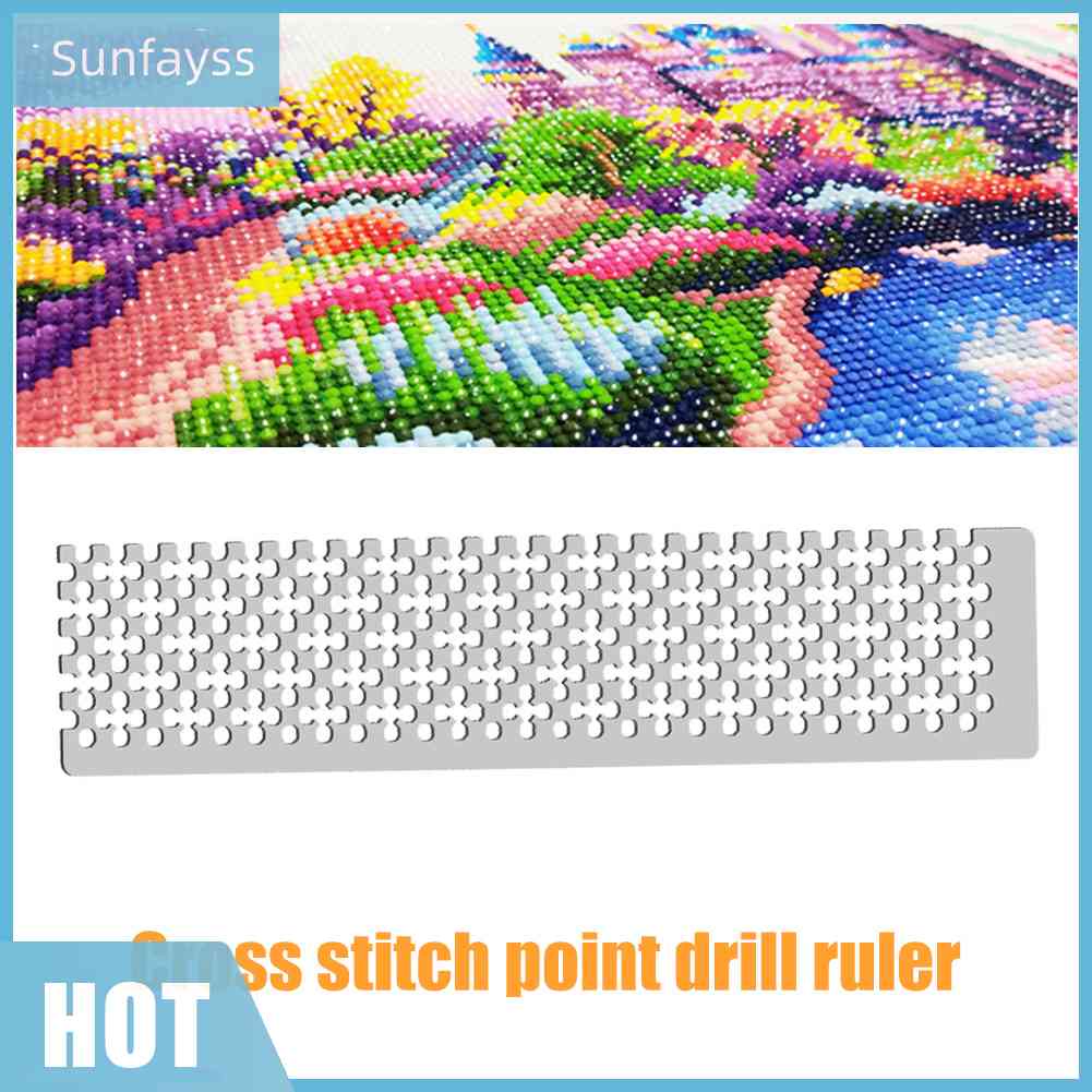 Thước Tròn Hình Vuông Dùng Làm Tranh Đính Đá DIY