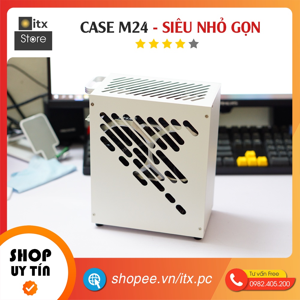 [ITX Store] - Combo Case iTX M24 Siêu Nhỏ Gọn (Case+Riser) | BigBuy360 - bigbuy360.vn