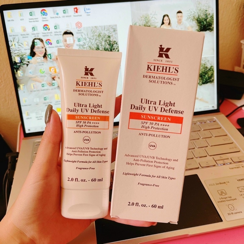 Kem Chống Nắng Kiehls 60ml Màu Vàng