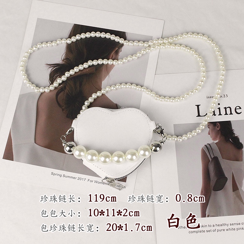 Túi Đeo Chéo Mini Đính Ngọc Trai Thời Trang 2022 Mới Mẻ Sang Trọng Cho Nữ