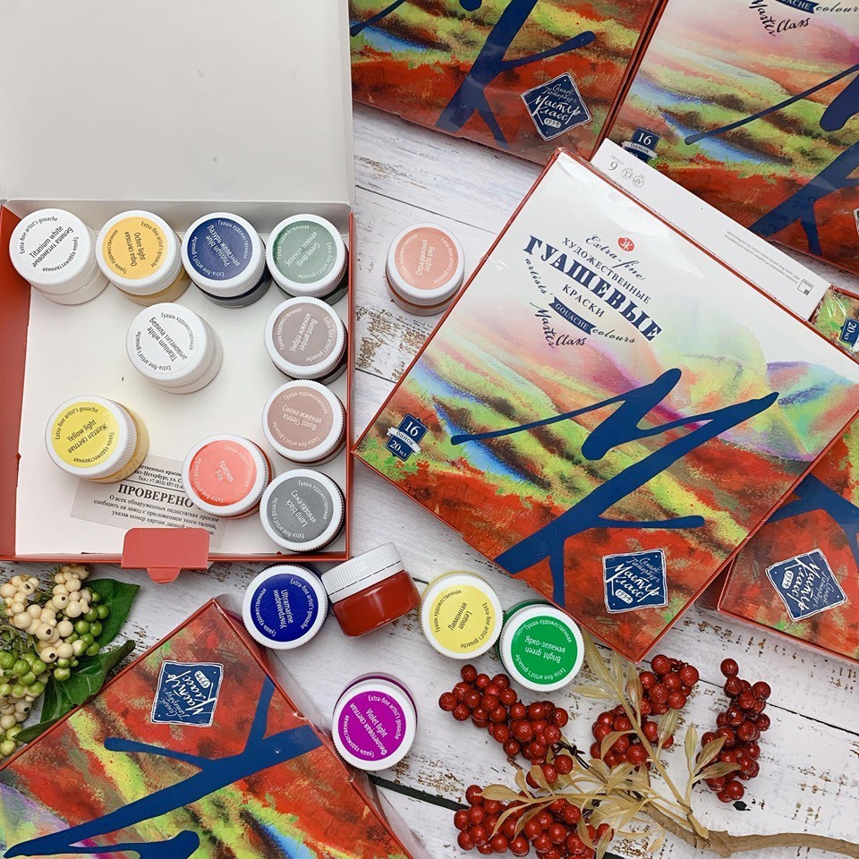 Màu Gouache Master Class 16 Màu