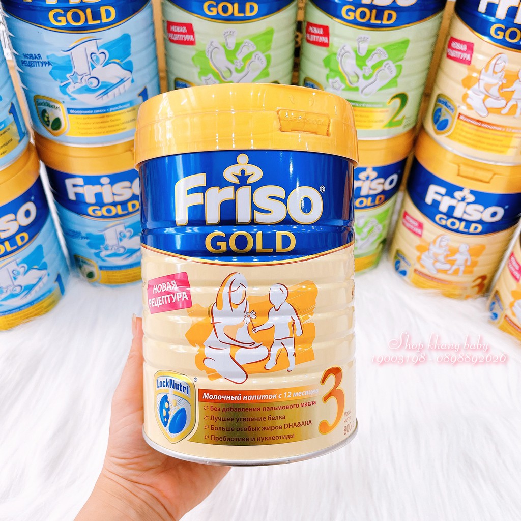 Sữa Friso Nga Số 3, lon 800g, Hàng Chuẩn, Giá Tốt Date 2021