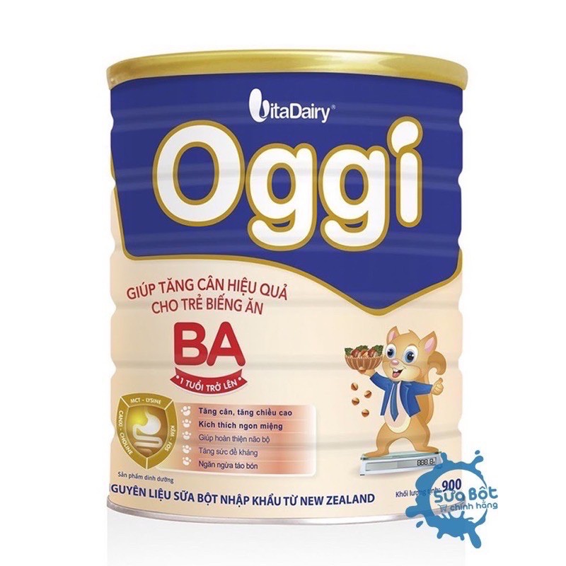 Sữa Oggi BA  ( Dành Cho Trẻ Biếng Ăn ) Lon 900g [ Date Mới Nhất ]