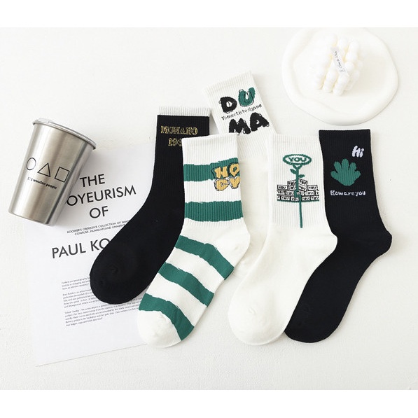 Vớ Tất thể thao cao cổ Unisex phong cách trẻ trung, thể thao, năng động