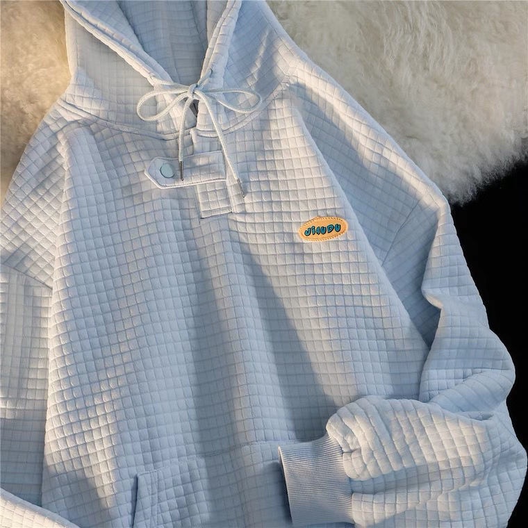 Áo hoodie dài tay oversize phong cách Hàn Quốc 2021