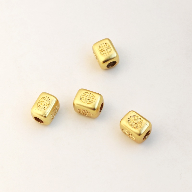 Đĩa Nhám Màu Vàng Đồng 18K Hình Chữ Nhật Khoét Lỗ Ba Chiều
