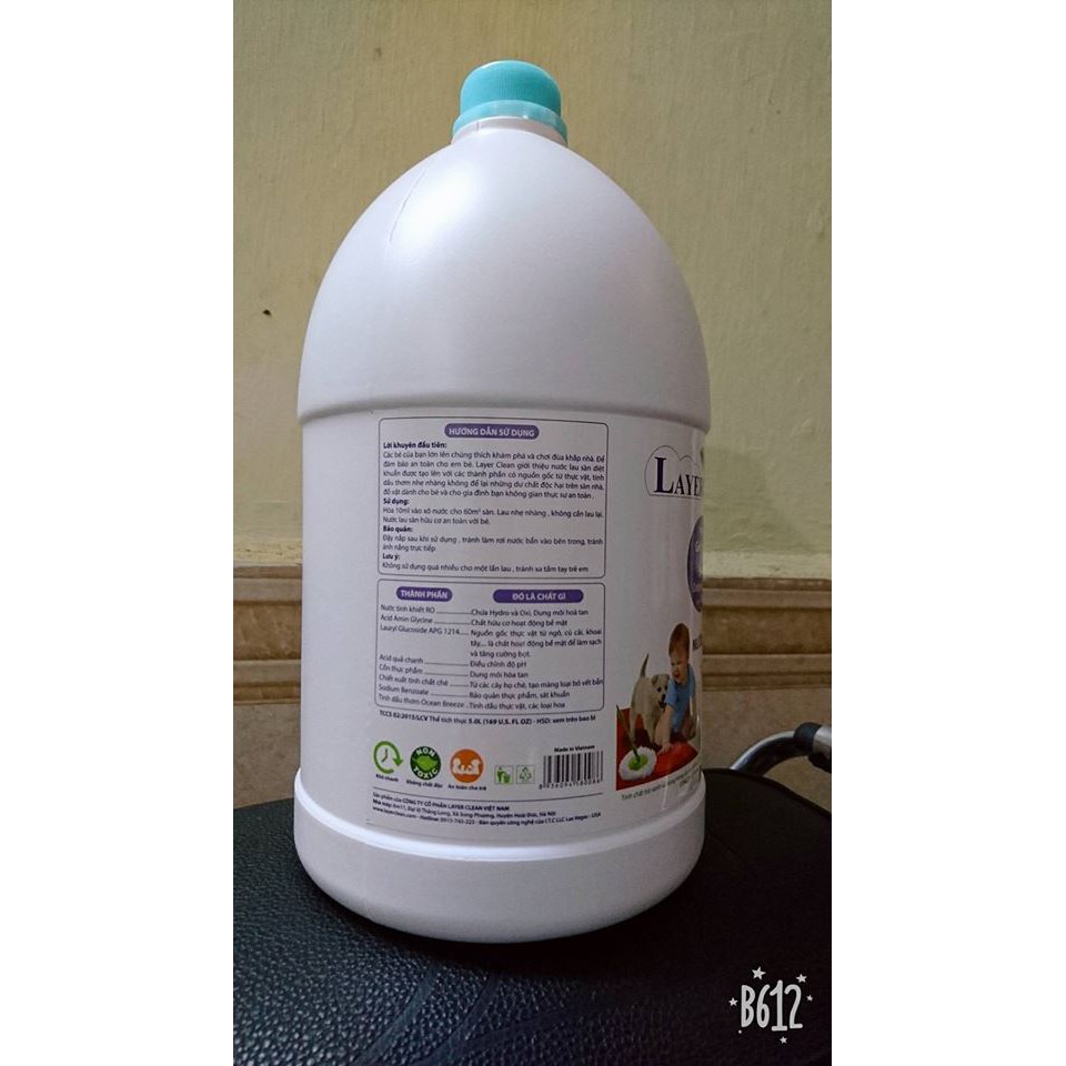 Nước lau sàn hữu cơ Layer Clean 5L