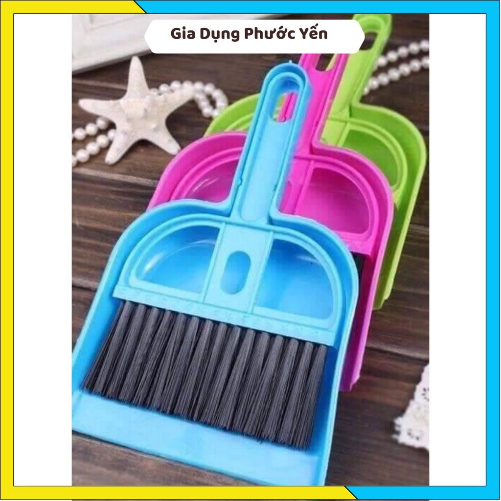 Chổi quét bụi kèm xẻng hót rác quét ban thờ , bàn phím mini