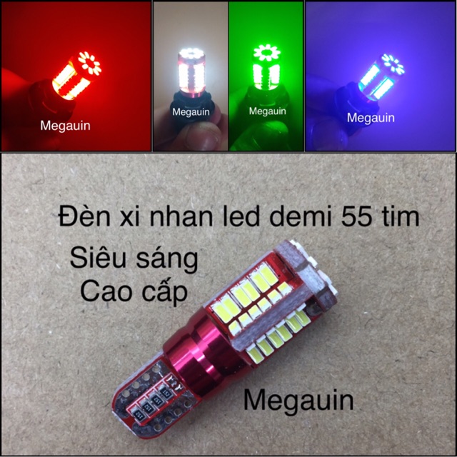 ĐÈN LED XI NHAN DEMI 55 TIM CHÂN T10 (giá 1 cái)