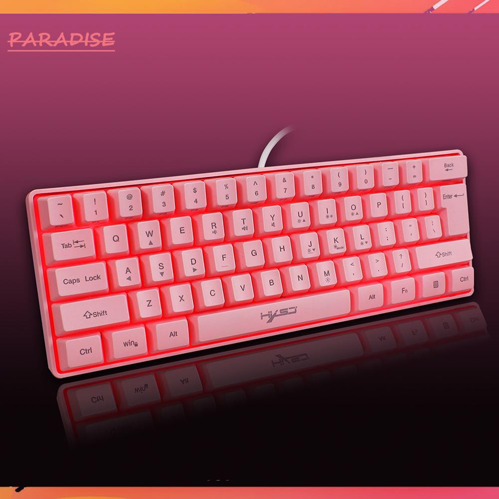 Bàn Phím Chơi Game Có Dây Hxsj V700 61 Có Đèn Nền Rgb