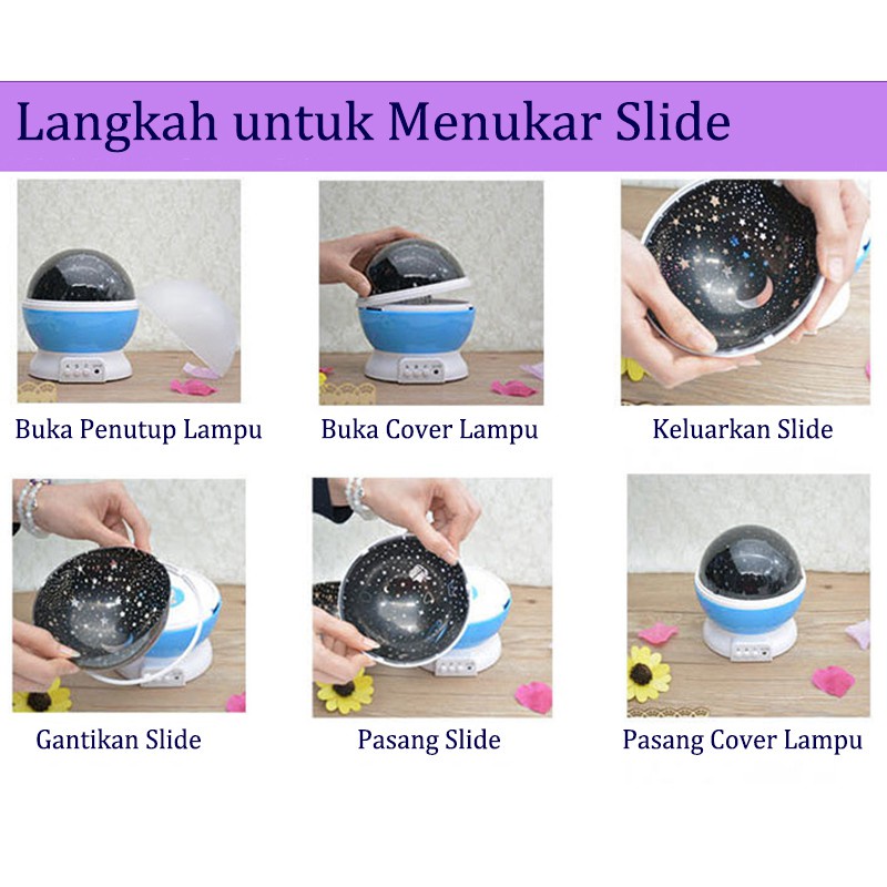 Đèn Chiếu Sao Tự Xoay LED Lãng Mạn Đầy Sao Bầu Trời Thiên Hà Đèn Chiếu Sao Ánh Sáng Trang Trí Phòng Ngủ Món Quà Ý Nghĩa