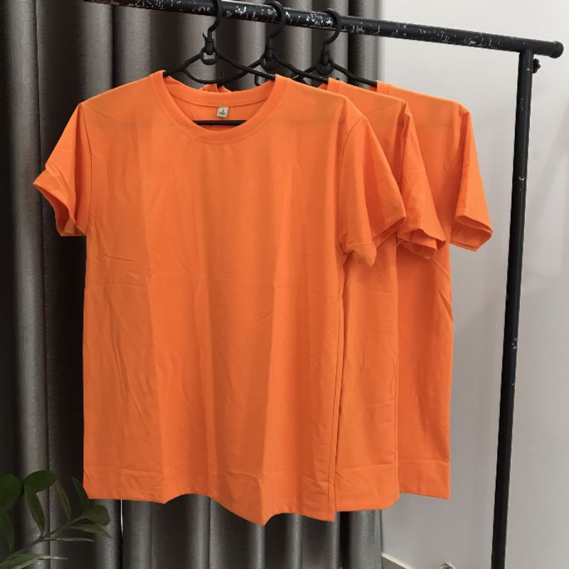 ÁO THUN TRƠN NAM,NỮ MÀU CAM GIÁ RẺ VẢI MỀM MỊN