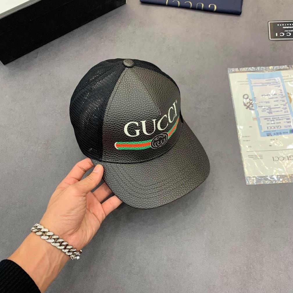 (SẴN HÀNG) Mũ lưỡi trai, nón kết nam nữ GUCCI DA siêu chất và ngầu (Ảnh thật)_GC0032