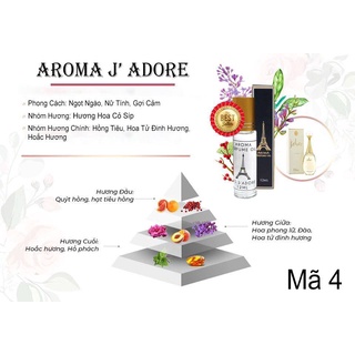 Tinh dầu nước hoa Pháp Aroma Perfume dạng lăn 12ml