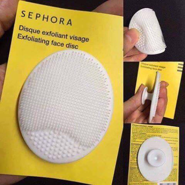 Miếng rửa mặt silicon Sephora (nội địa Pháp), Pad rửa mặt